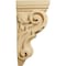 Ekena Millwork 4 1/2"W x 5"D x 10"H Medium Traditional Acanthus Corbel, Alder CORW04X05X10TAAL - alternate 2